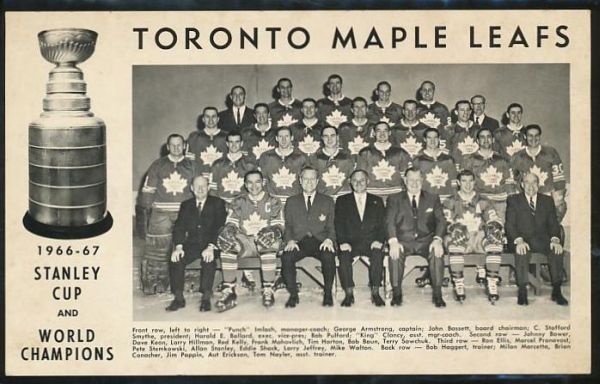 1966-67 Toronto Maple Leafs Team Photo